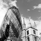 004_ArcUk.2622BW-Gherkin-+-St-Andrew-Undershaft-Church-London